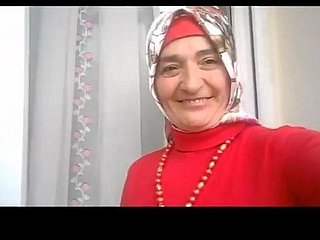 Turkish granny alongside hijab